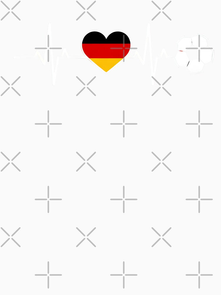 Germany Football Heartbeat | Deutschland Soccer Fan EKG by dudelinart