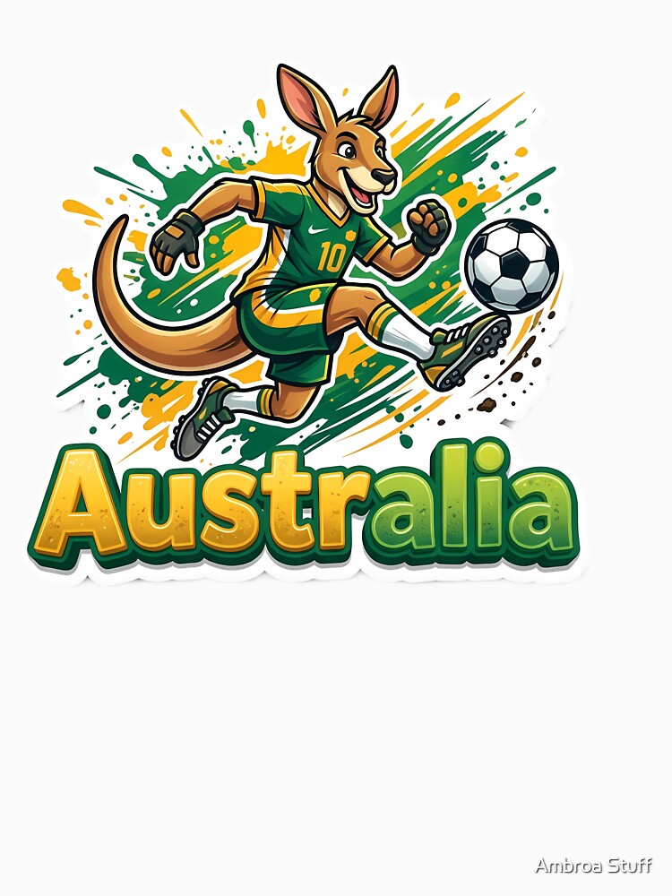 Australia Soccer Kangaroo Mascot by Ambroa Stuff