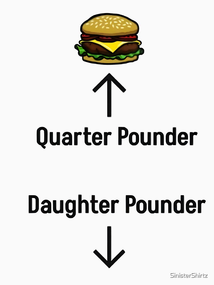Quarter Pounder Daughter Pounder by SinisterShirtz