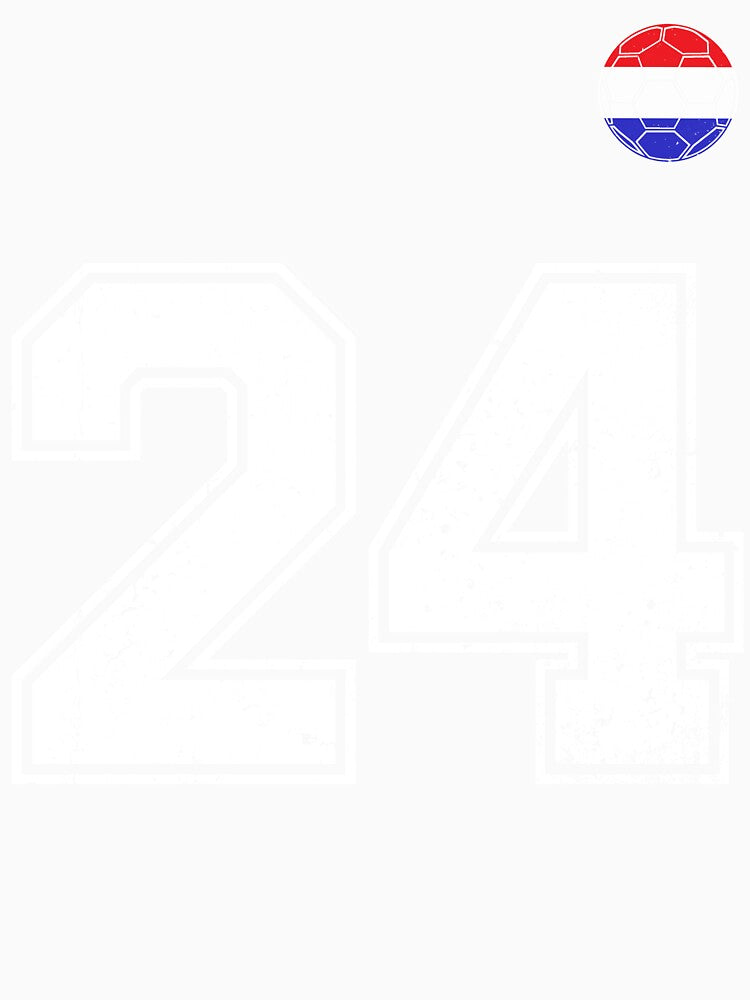 Netherlands Soccer Number 24 Vintage Sports Fan by LiviuGligoros