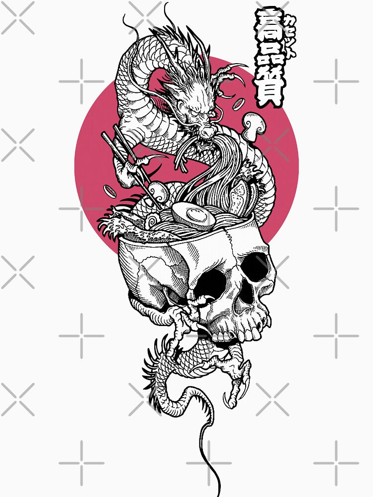 Dragon Vaporwave Japanese Ramen by OWLvision33