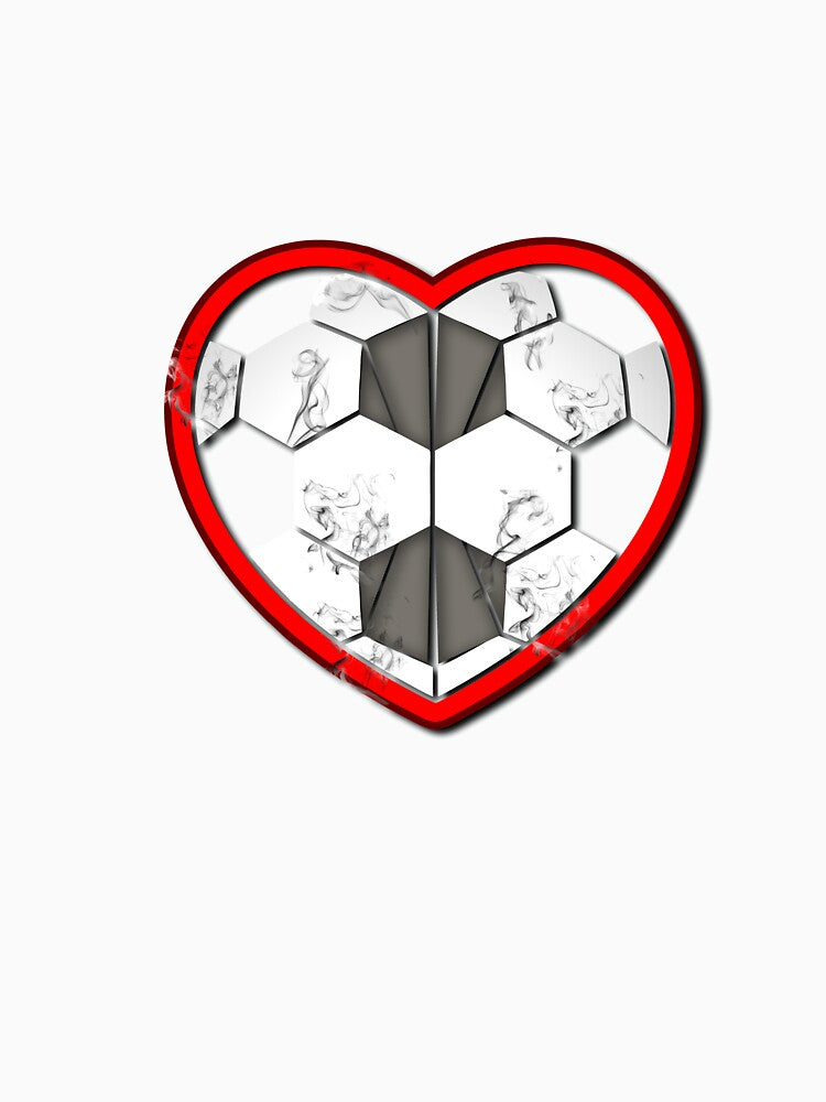 SoccerBall Heart Shirt by CreativeStrike