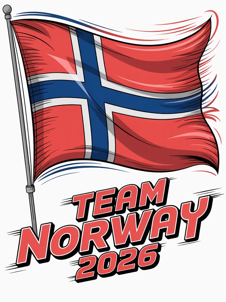Team Norway 2026  Soccer Fan T-Shirt V3 by DBWStudios