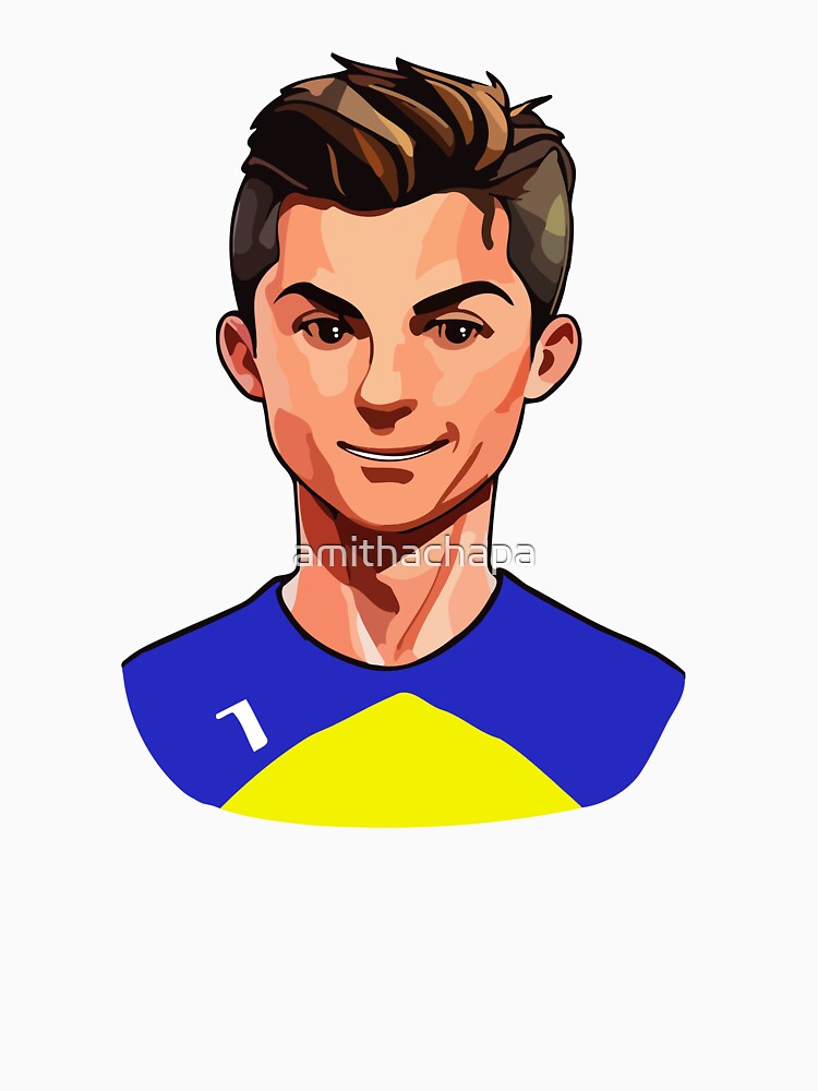 Celebrate soccer legend Cristiano Ronaldo with this adorable illustration by amithachapa