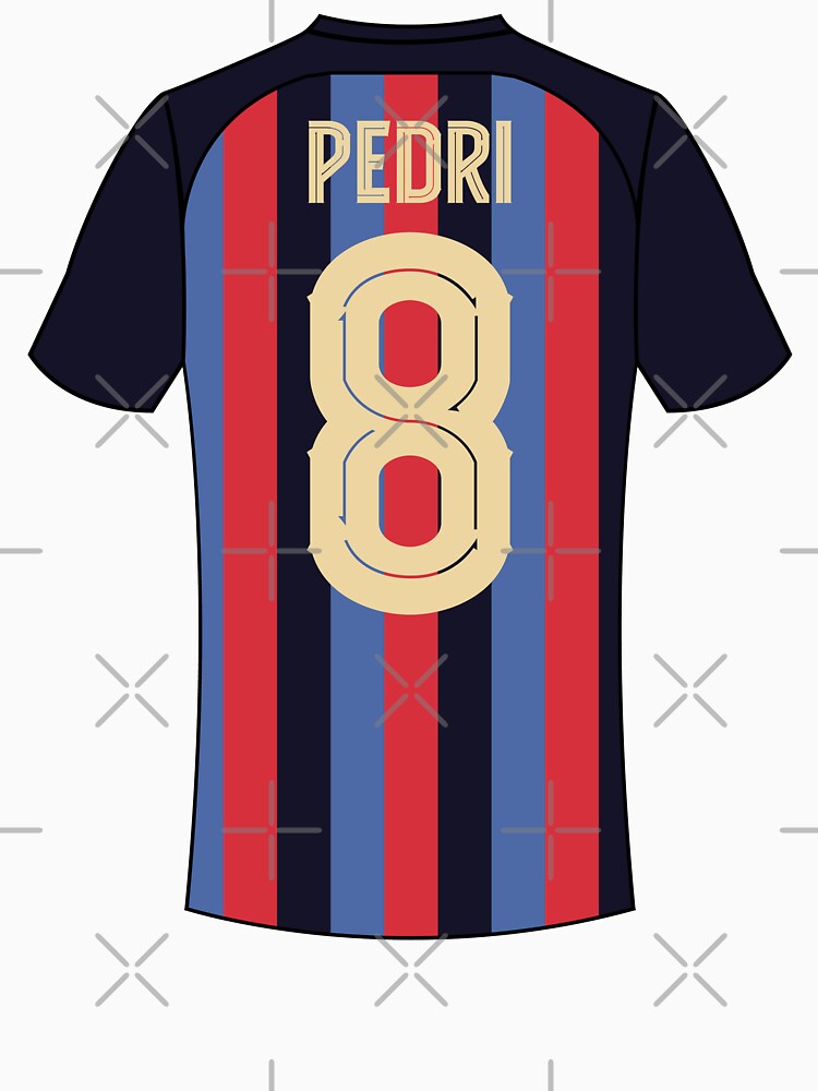Pedri Barcelona football jersey number 8 by Justtrendytees