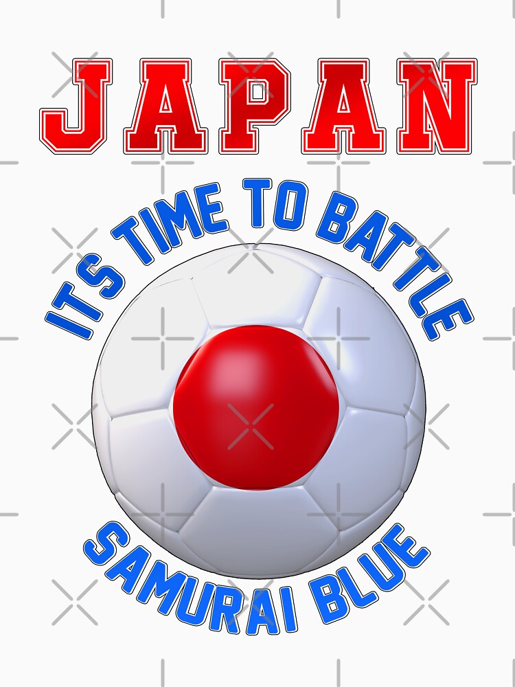 Japan fan slogan for football, japanese time to battle samurai EN by superpixus