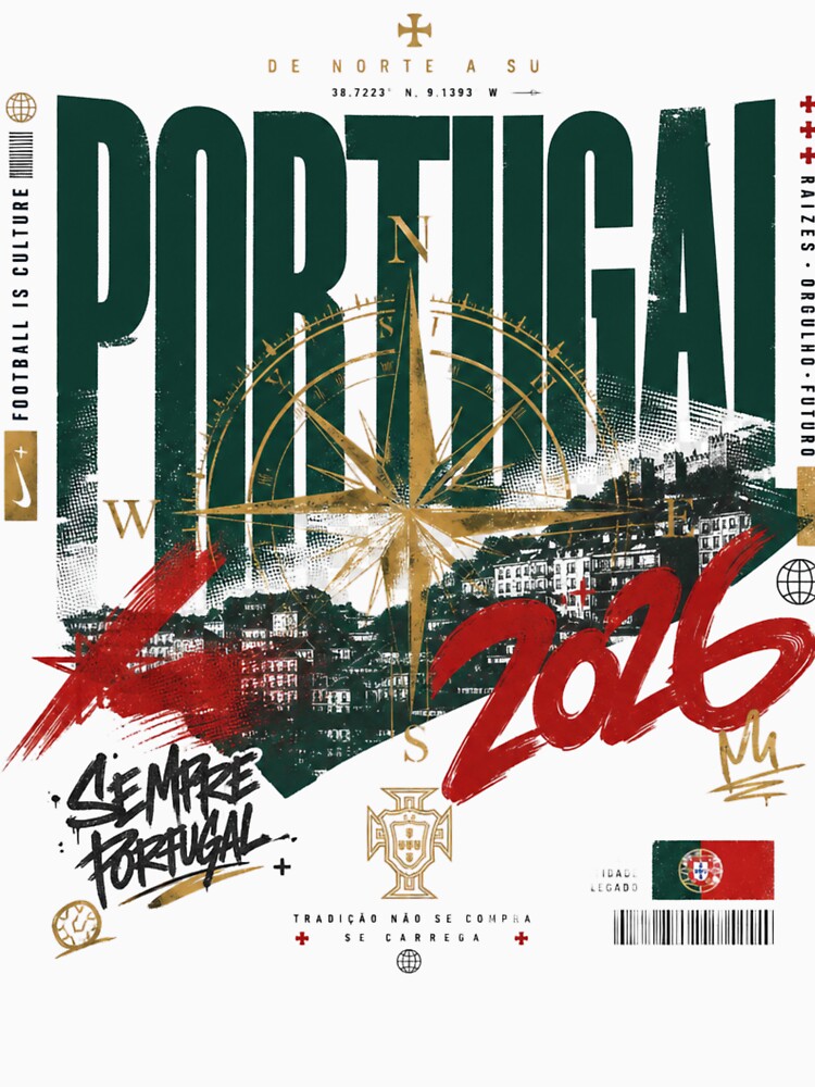 Portugal 2026 Football World Cup Glory | Seleção Fan Supporter Shirt by rushaib