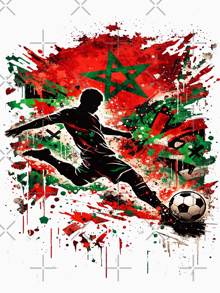 Moroccan Football Spirit – Urban Graffiti Kick by NEWDESINGS12