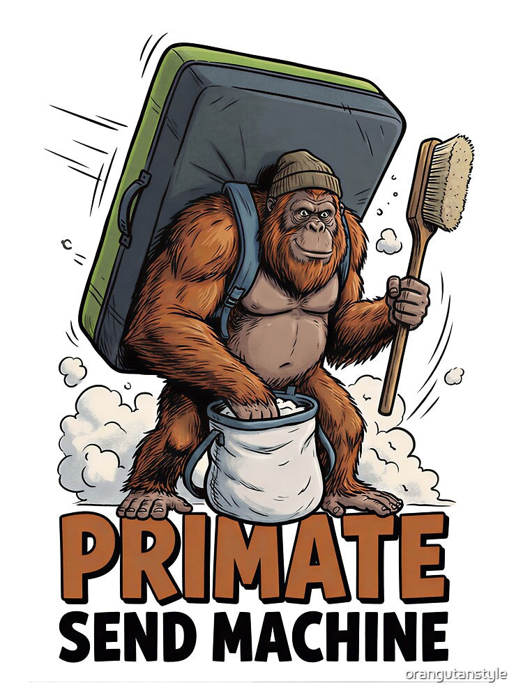 Primate send machine by orangutanstyle