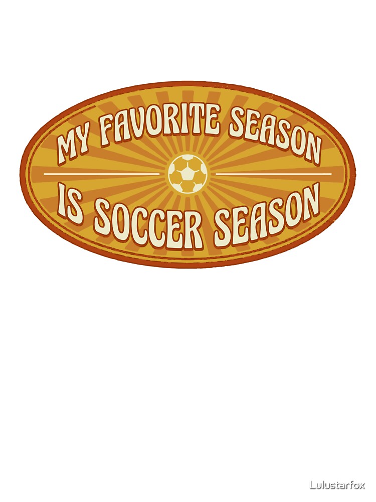 My favourite season is soccer season retro badge by Lulustarfox