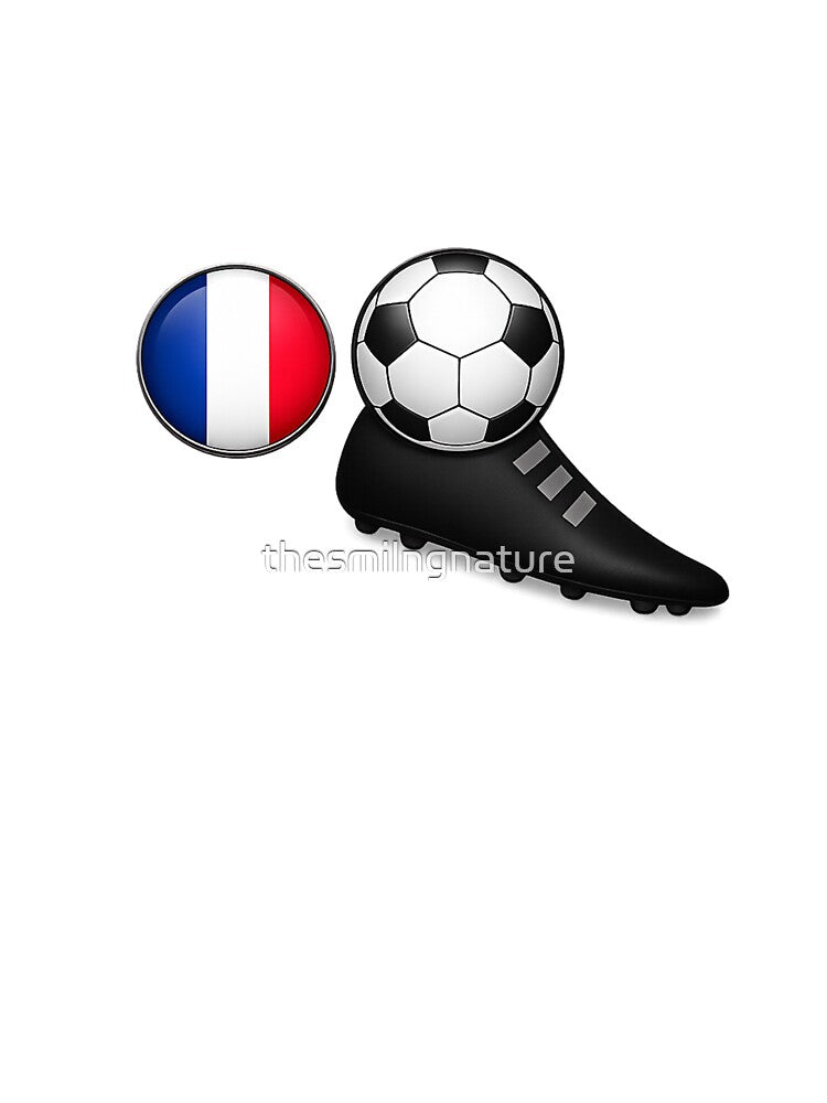 France Football Power Kick – Tricolour Soccer Boot & Ball Design by thesmilngnature