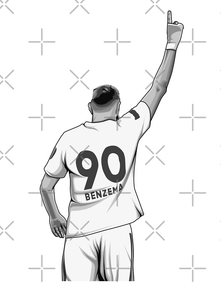 Karim Benzema Black and White Version by Aldduardo