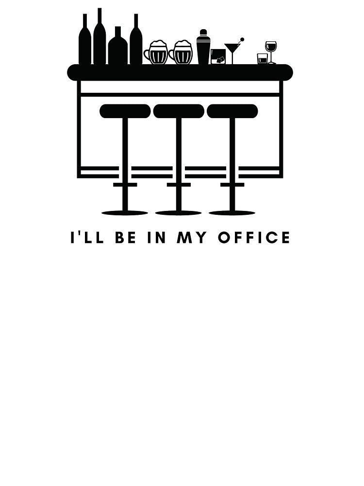I'll be in my office BAR [black line] by house of luna