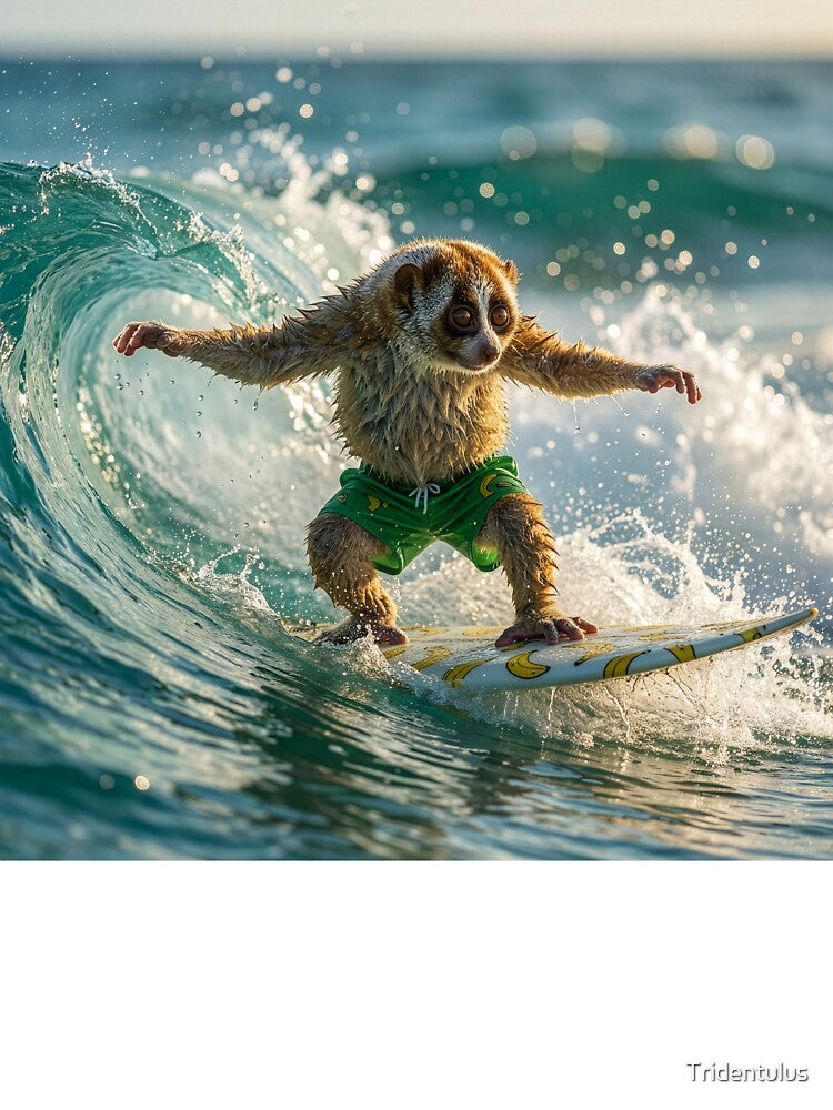 Surfin' Slow Loris by Tridentulus