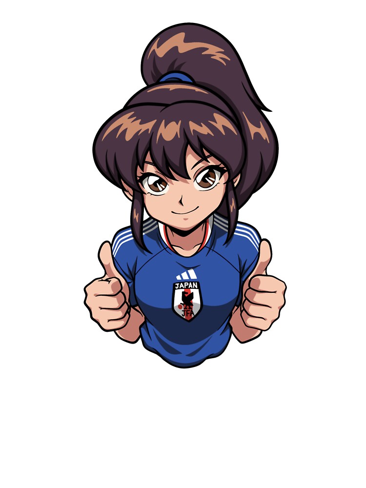Japan Soccer Anime Girl Thumbs Up by MainColle