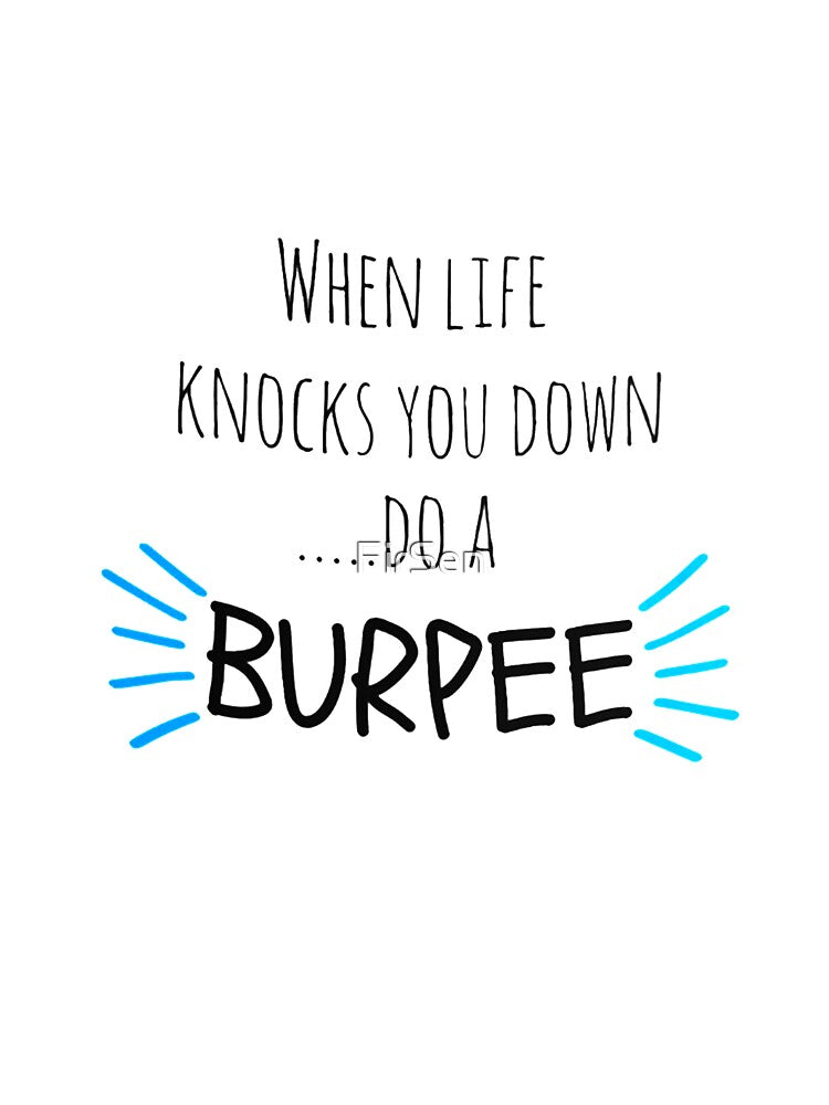 Fitness motivation gifts - when life knocks you down do a burpee - burpees exercise quote coffee mug for personal trainer by FirSen