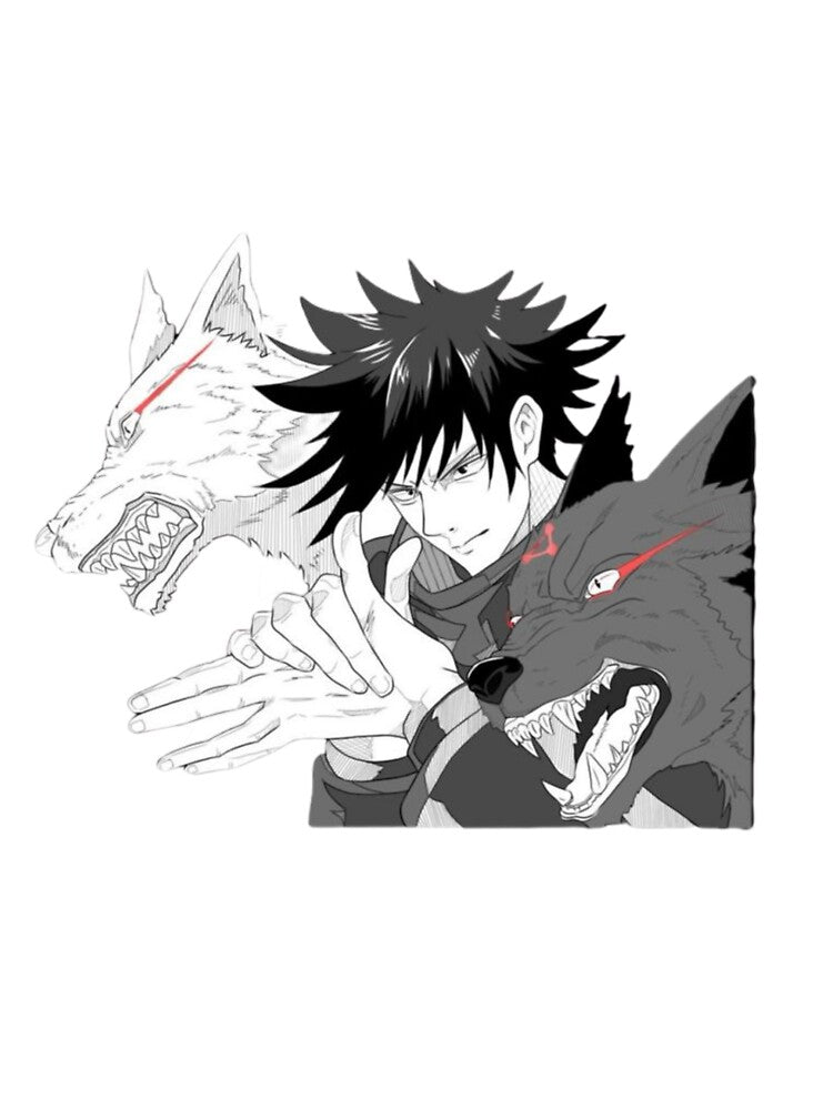 Shadow Beast Summoning Sorcerer With Wolf Spirit by Snowdog-Art