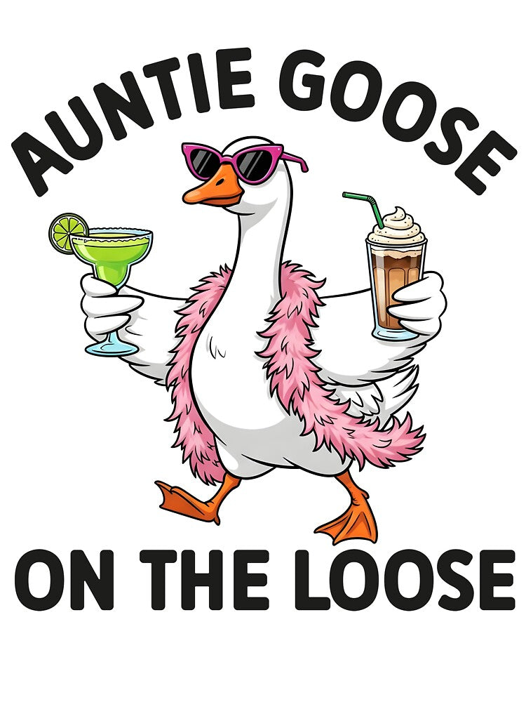 Auntie Goose On The Loose Funny Auntie by KroghDs