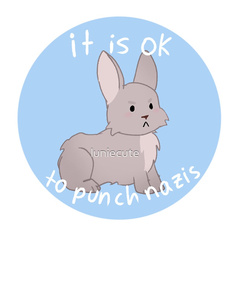 Anti fascist bunny by luniecute