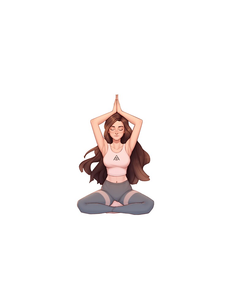 Yoga pose t-shirt by TeeJoyful