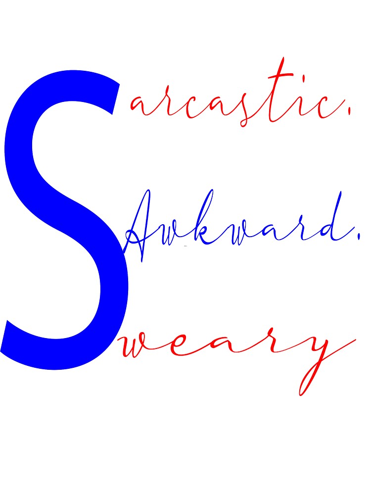 Sarcastic. Awkward. Sweary. gift for mom gift for dad by darishoping