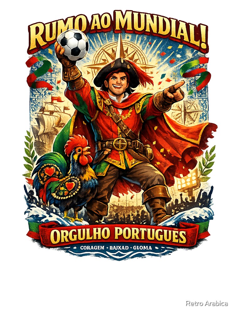 Portugal World Cup Pride Football Fan by Retro Arabica