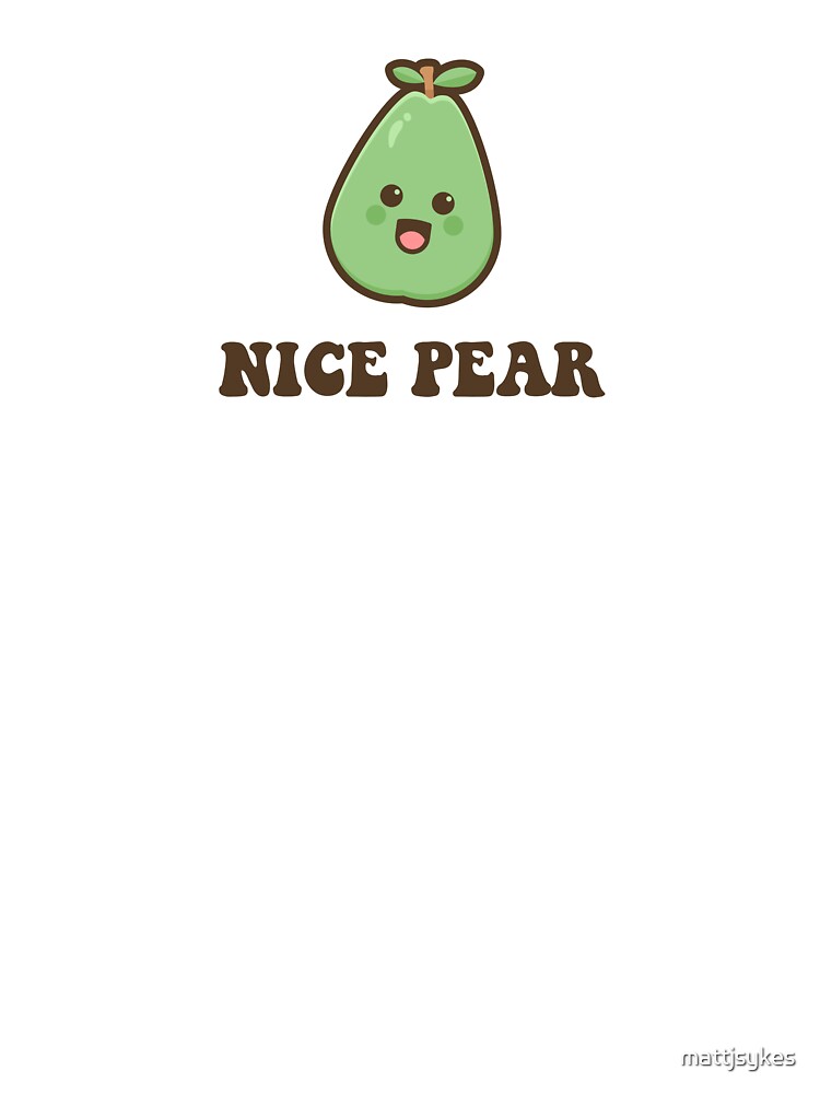 Nice Pear - Adorably Cheeky Design by mattjsykes