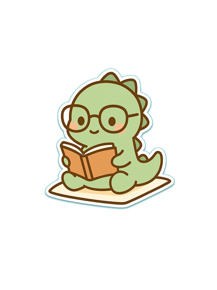 Book-Loving Dinosaur by MrFoxy