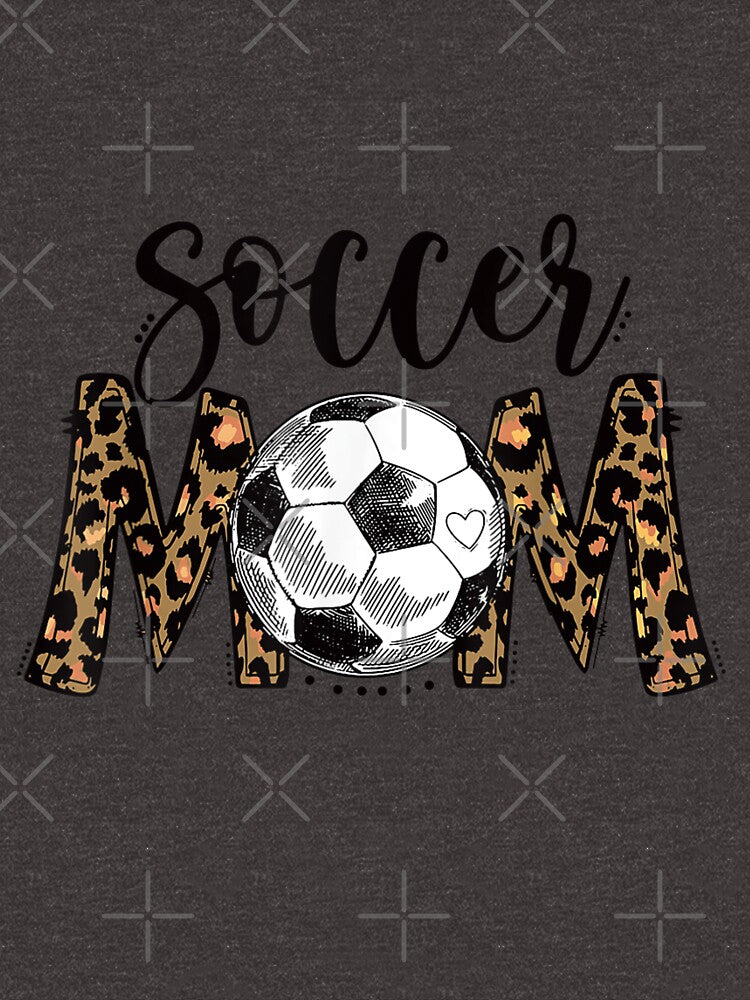 Soccer Mom Cute Mom Life Soccer Game Day Cheer Mom leopard by studiorabit