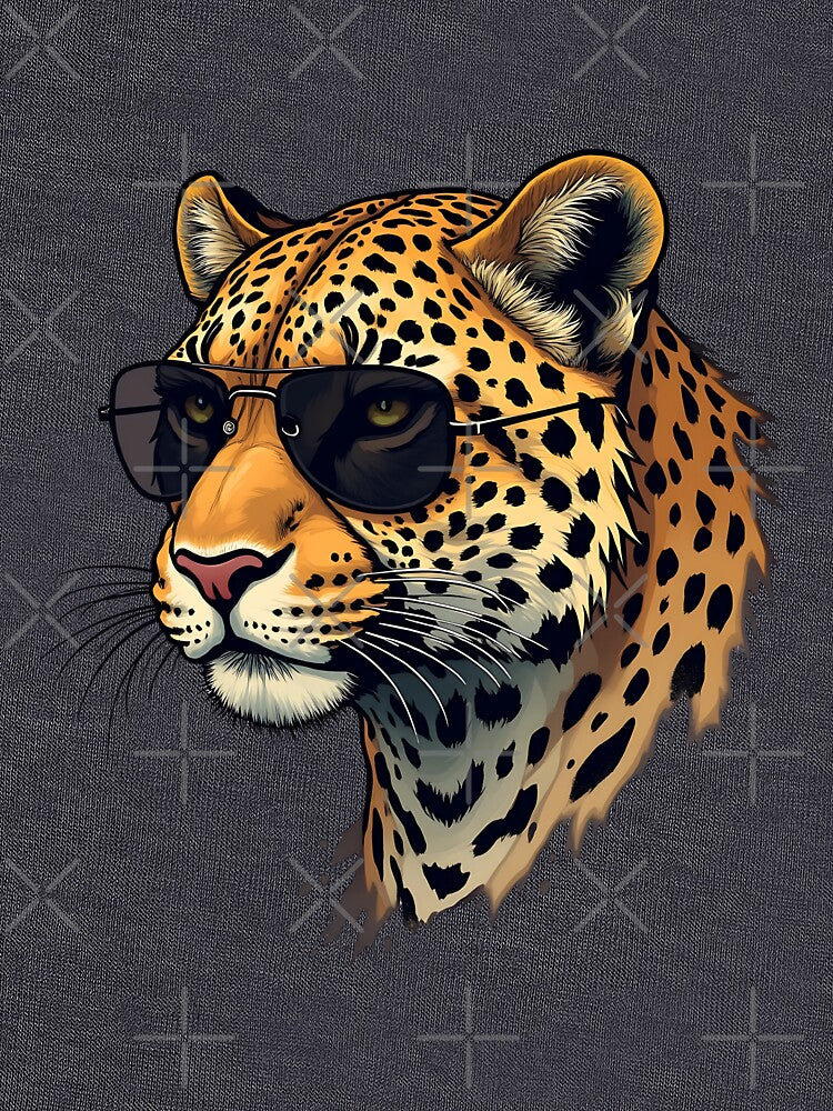 Leopard wearing sunglasses by Danh Style