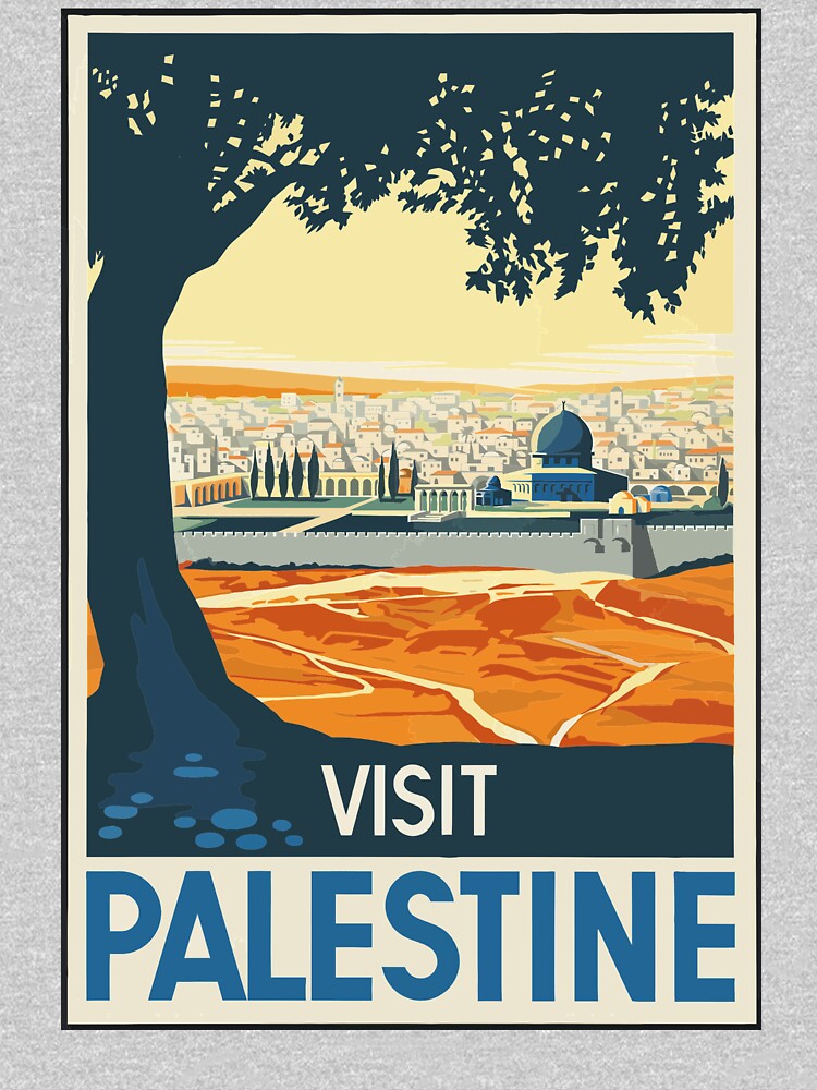 Vintage Travel Poster Visit Palestine by G-Design