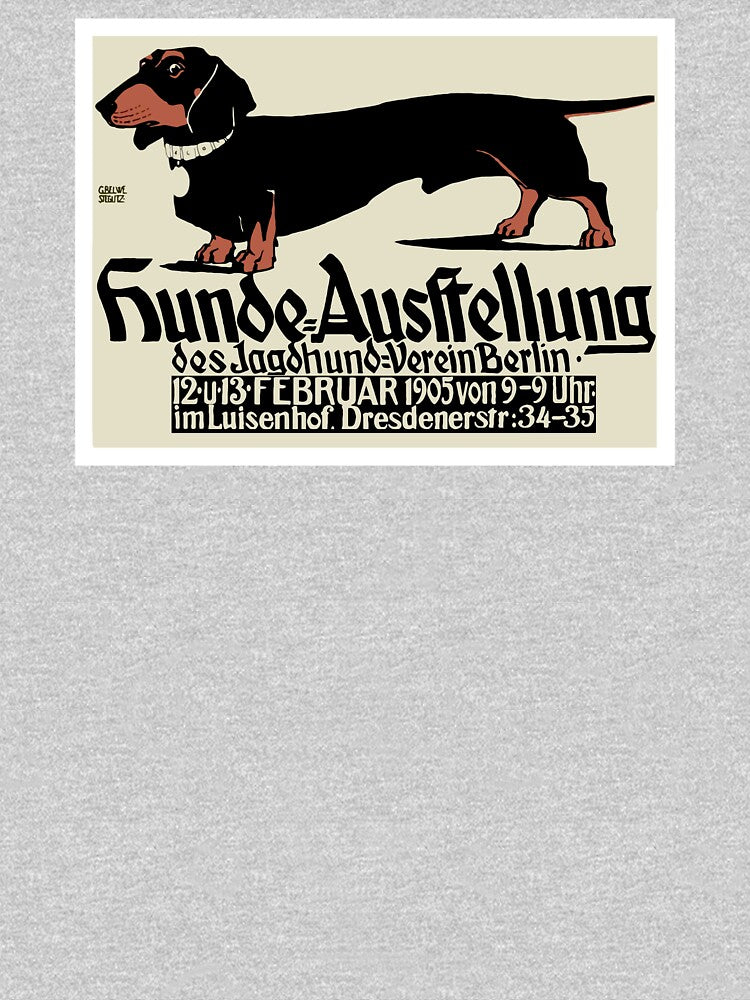 1905 German Dog Show Dachshund Poster by retrographics