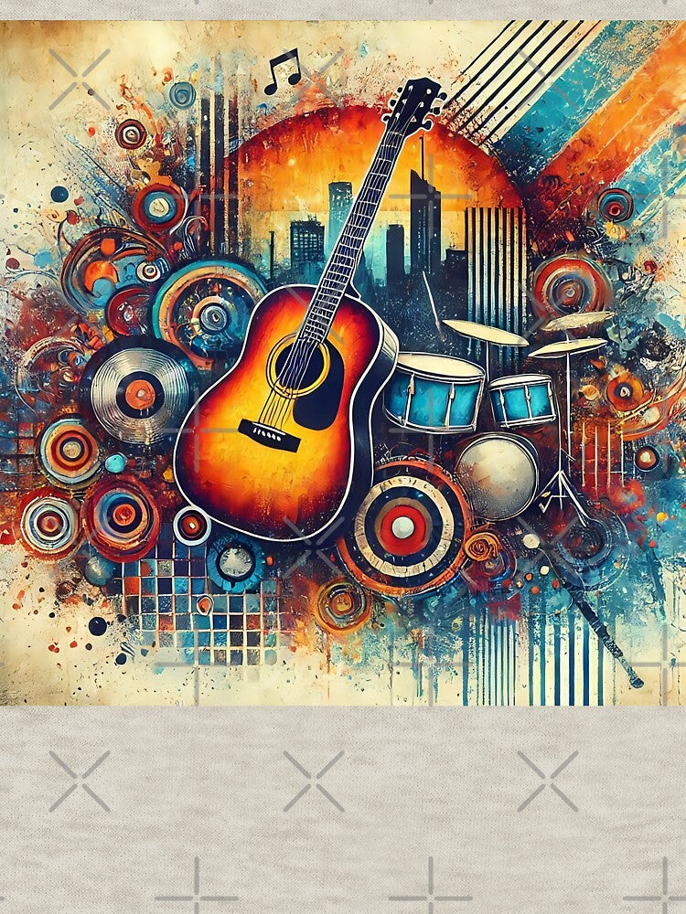 Album Cover, Graphic Novel,Fictional, Cool Grunge Music Band, Fictional Fake, Vintage vinyl record, collector, Guitar by TheTimeTaxi