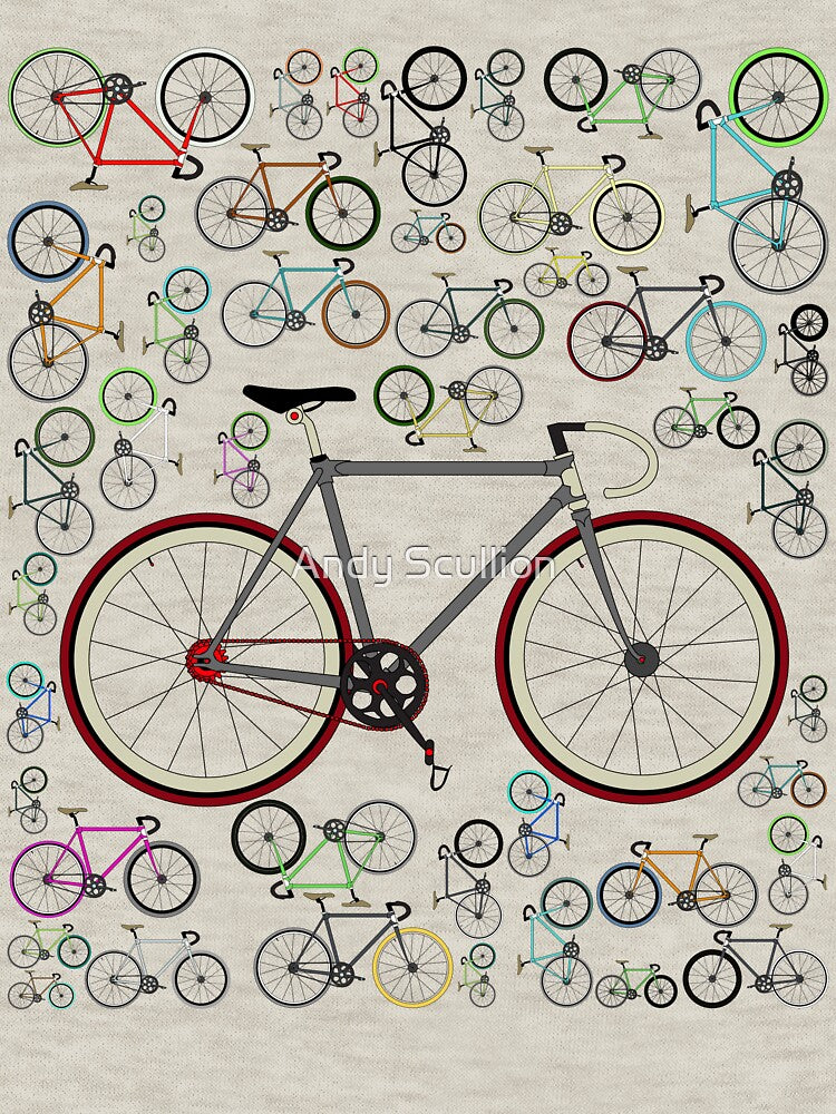 Love Fixie Road Bike by Andy Scullion