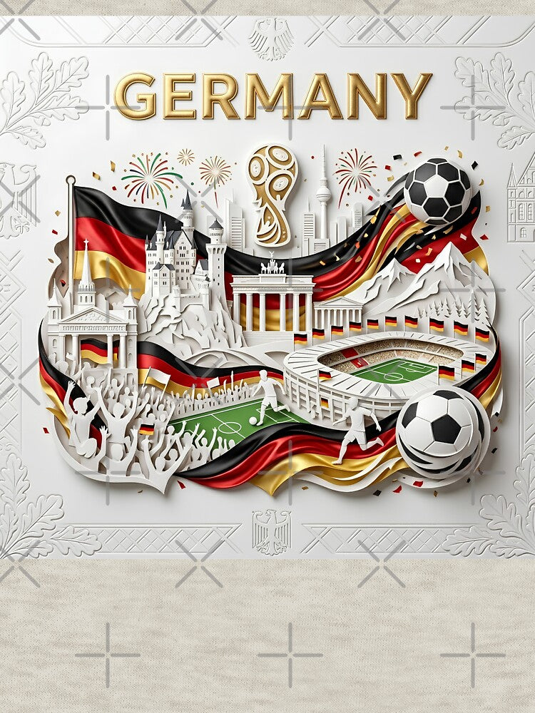 Germany Soccer Pride 2026 - German Football Landmarks 3D by keythxctrs