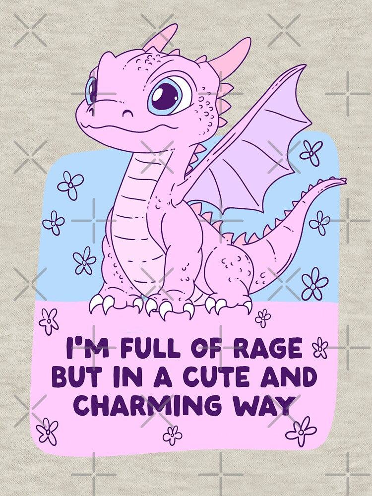 Cute Dragon – Full of Rage but in a Charming Way by Jess.a.creates