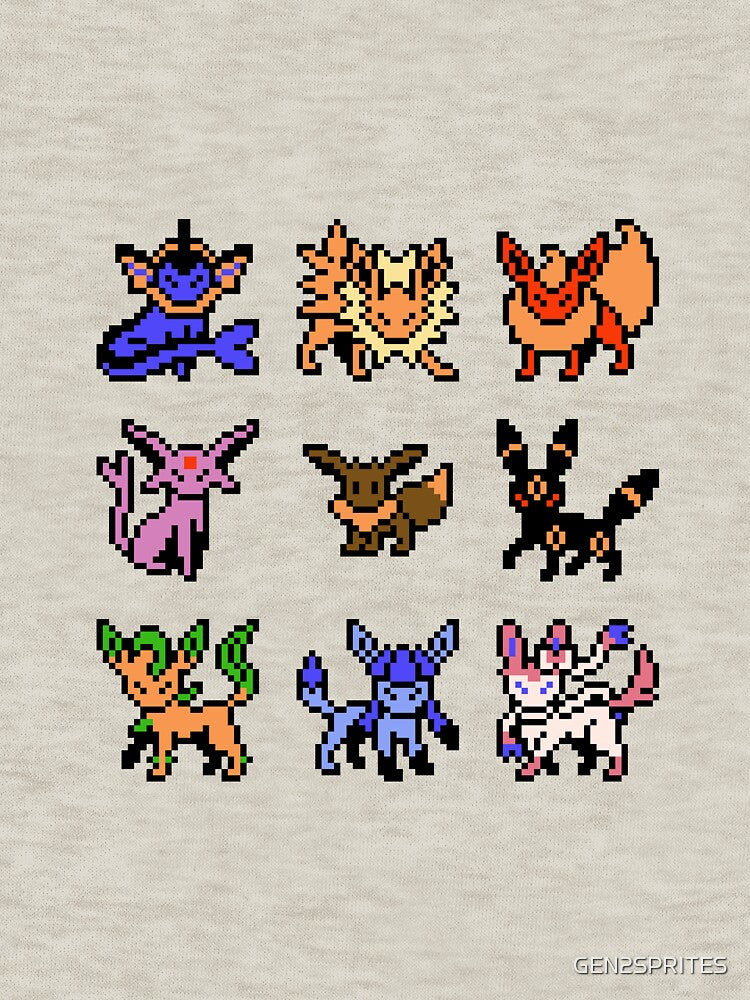 Eeveelutions by GEN2SPRITES