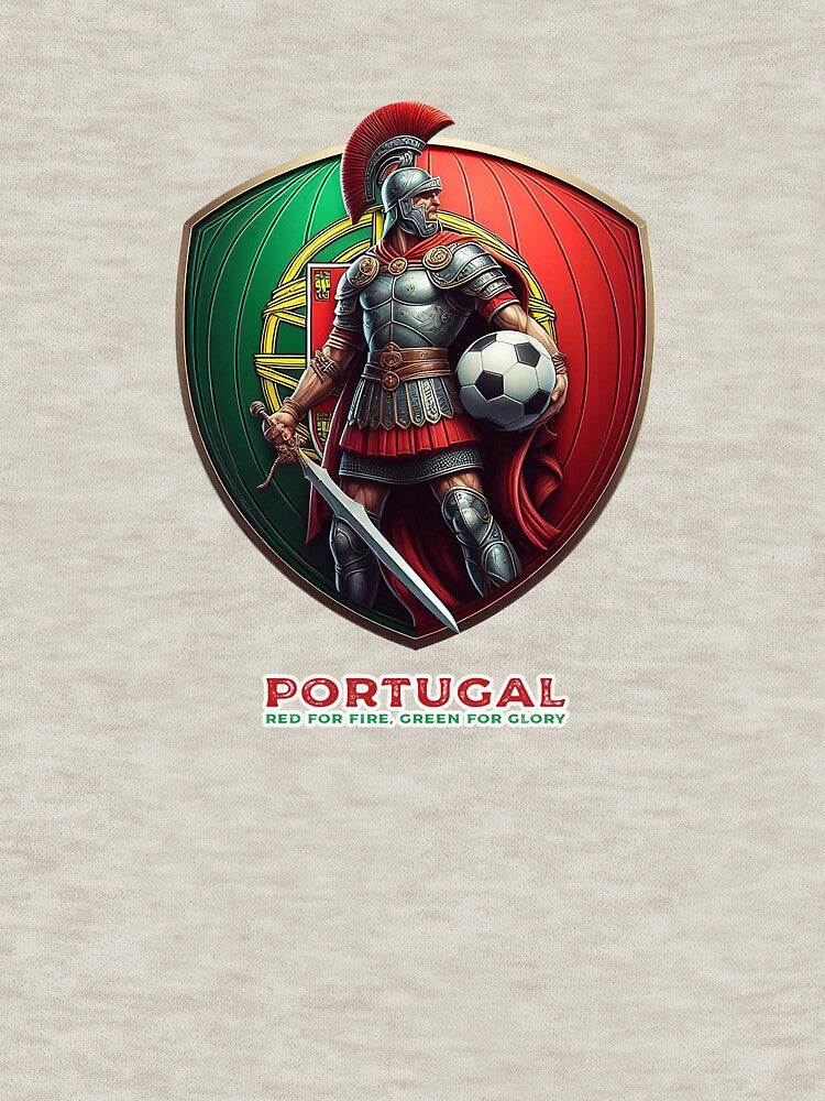 Portugal Football Team : Red for Fire, Green for Glory - Portugal Rises by Vanich-Panich
