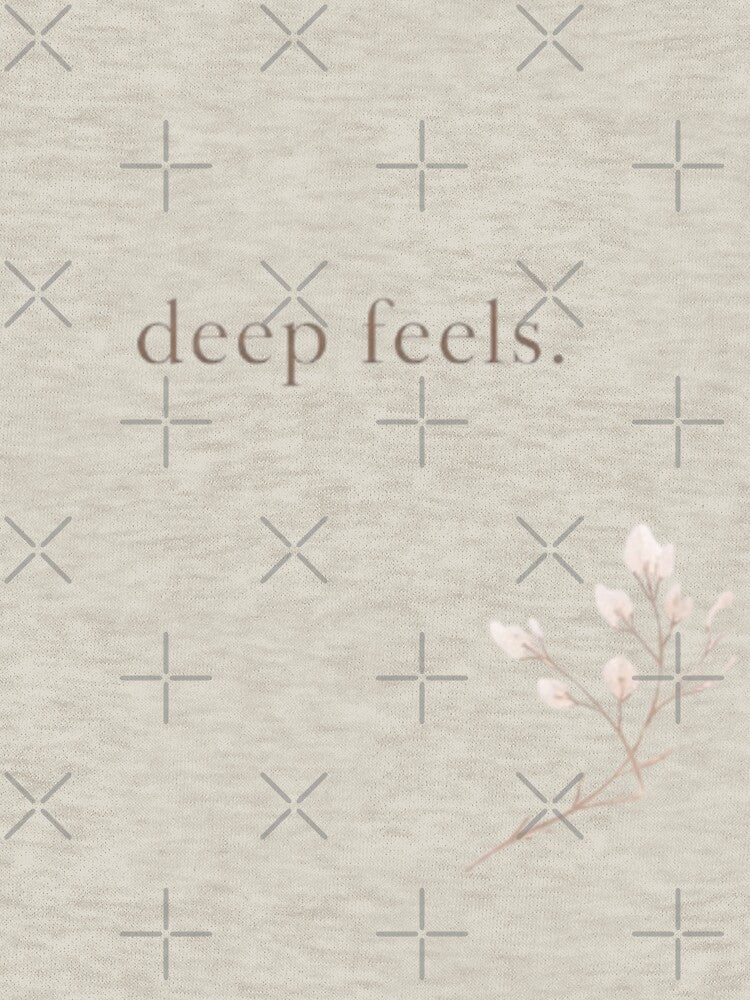 Deep Feels Minimal Aesthetic Typography Design by Sanika arts