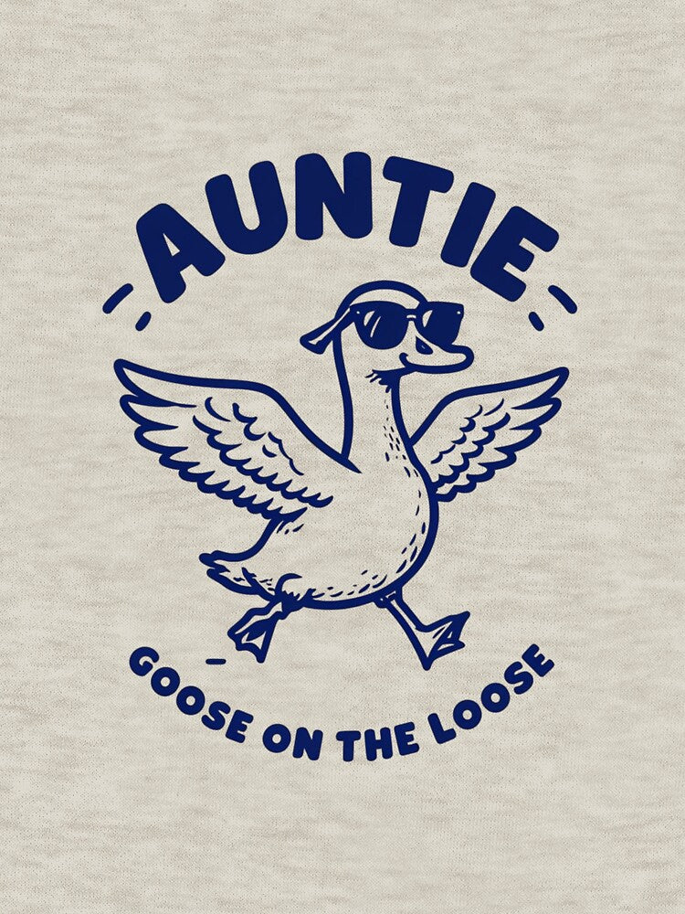 "Auntie Goose on the Loose" Funny Goose Design by Colorful-Garden