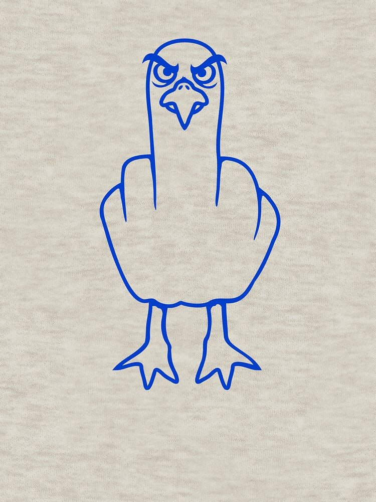 Seagull middle finger insult stinky finger cheeky by shirt-o-mat