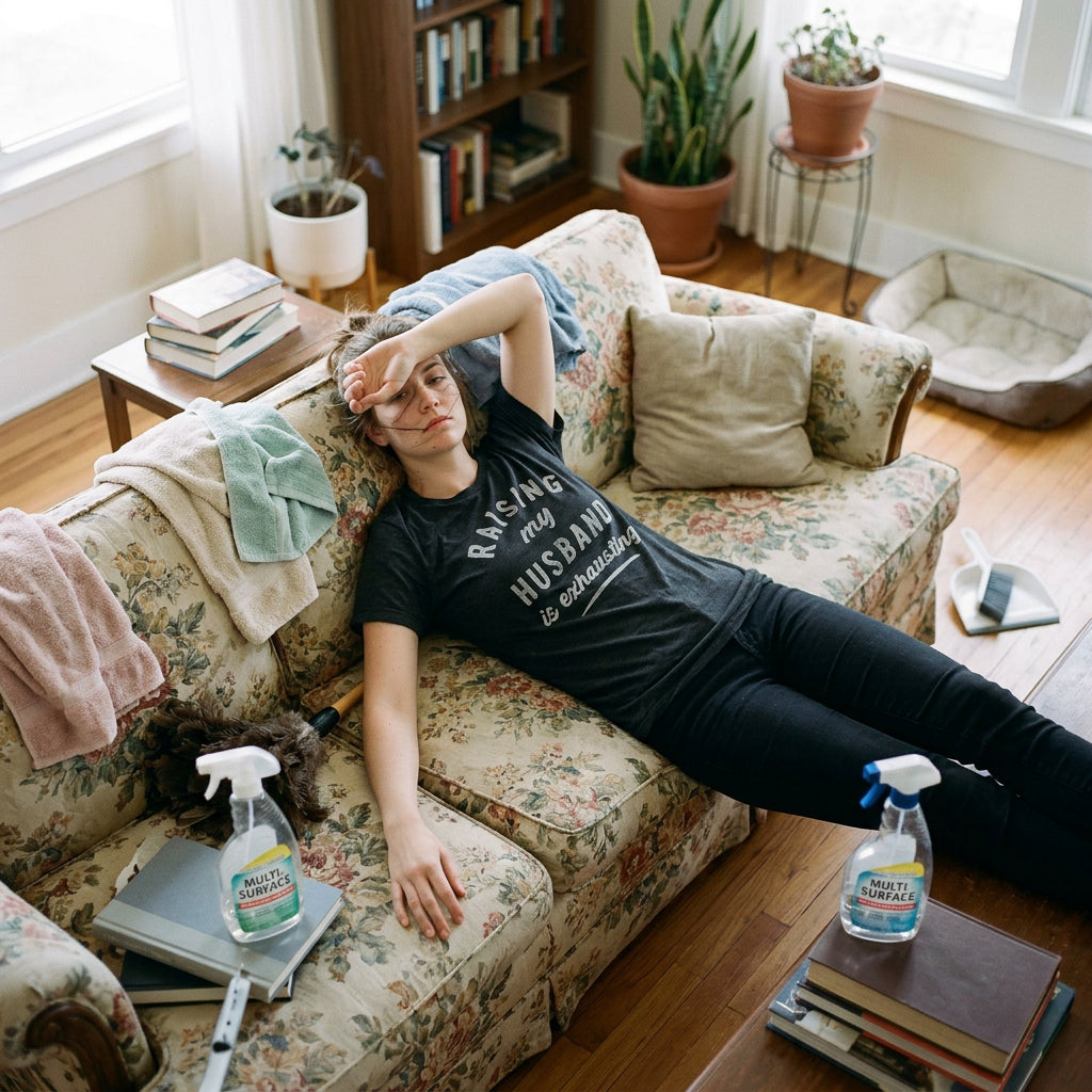 Raising My Husband Is Exhausting Women's T Shirt