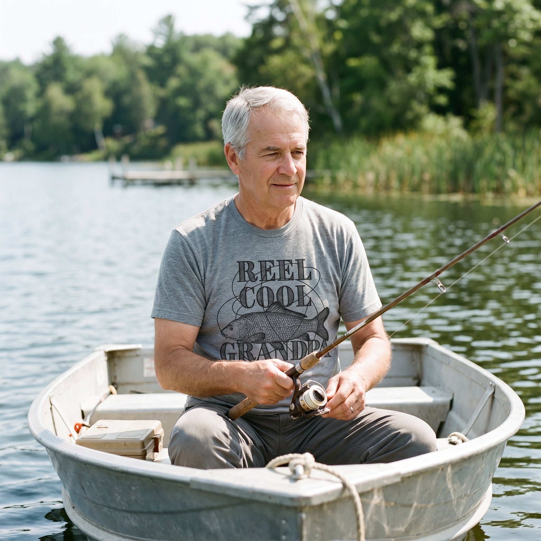 Reel Cool Grandpa Men's T Shirt
