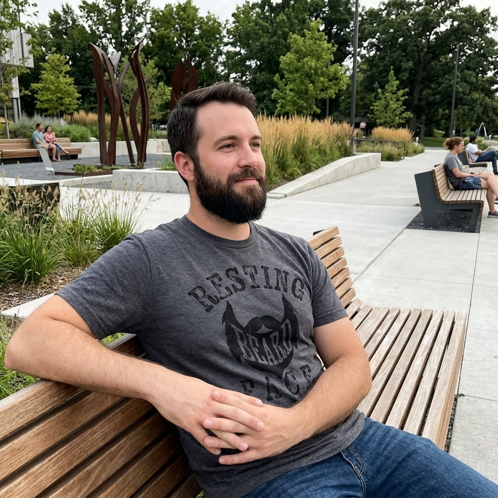 Resting Beard Face Men's T Shirt