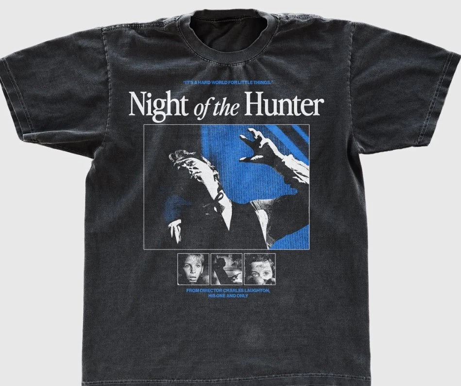 Night of the Hunter movie t-shirt, classic film tshirt, trendy black Men’s Class