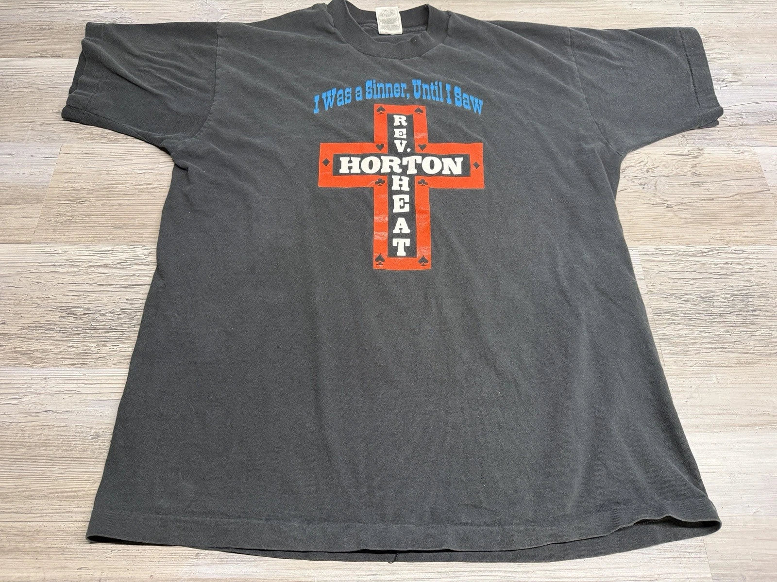 Vintage Reverend Horton Heat Shirt XL I Was A Sinner Punk Rock Mens Rockabilly