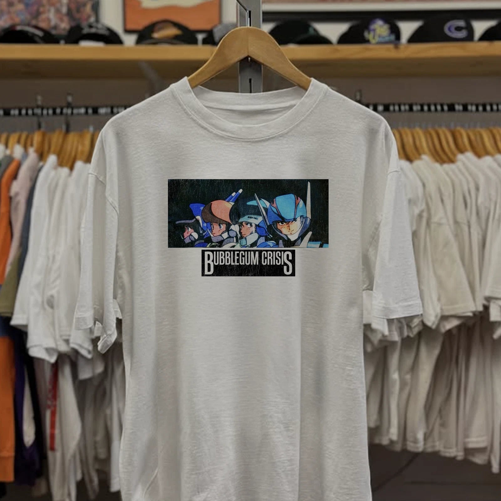 90s Bubblegum Crisis Promo T-Shirt White XXL