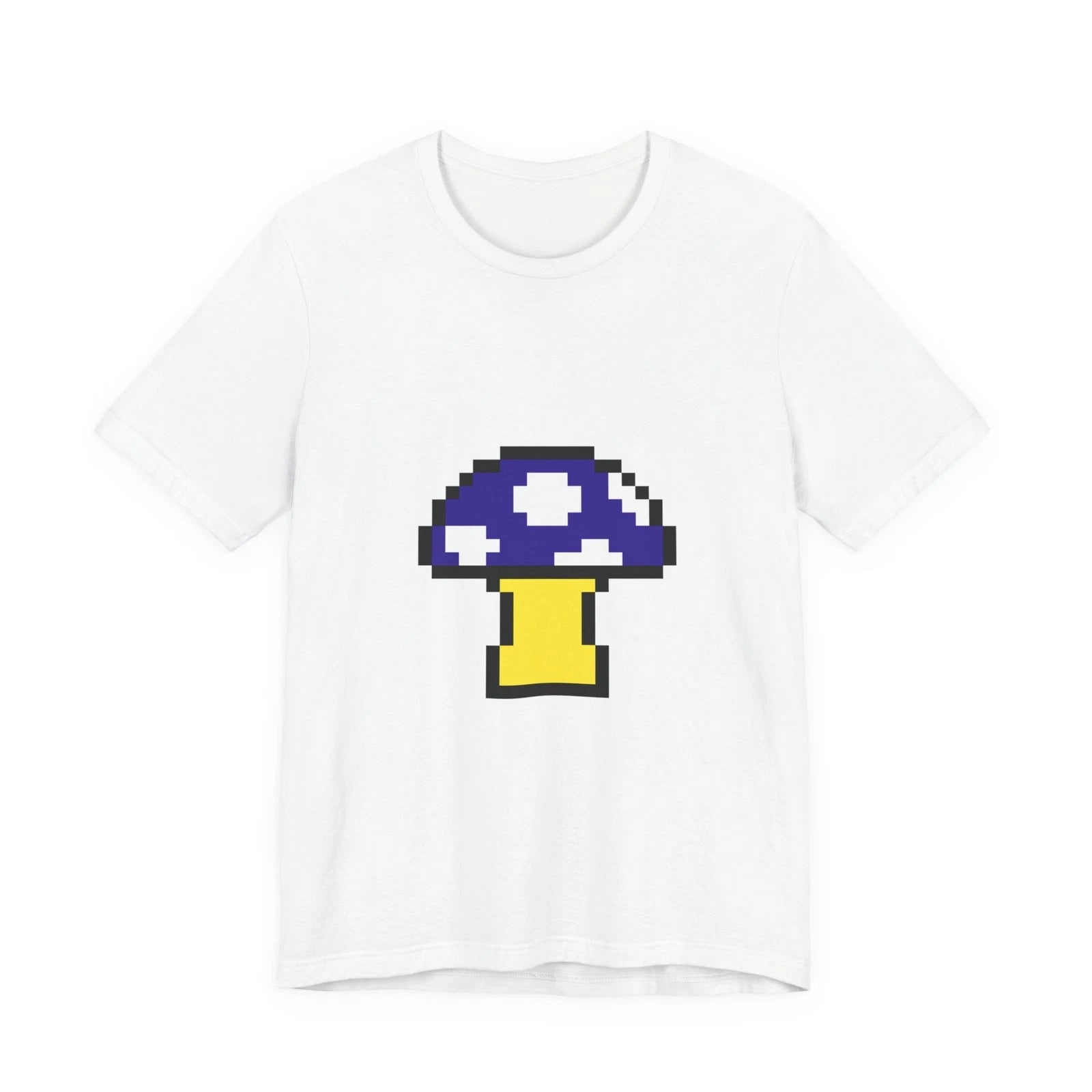 Unisex Jersey Short Sleeve Tee Cute Retro 8-Bit Pixel Art Funky Mushroom