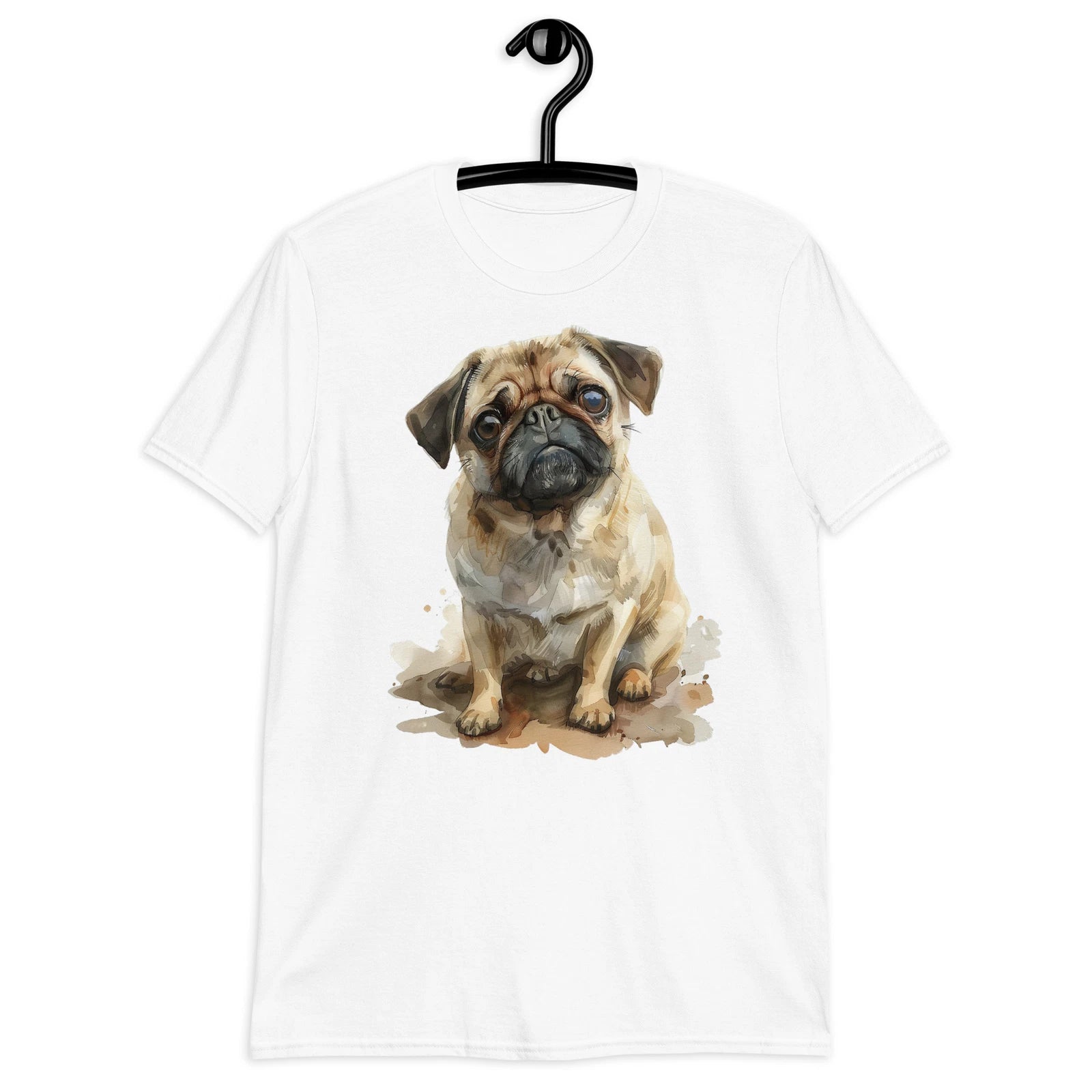 Cute Pug Dog Graphic Short-Sleeve Unisex T-Shirt | Trendy Pet Lover Tee