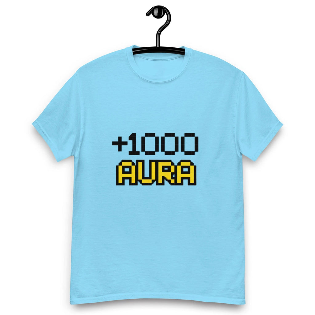 Maglietta +1000 Aura - Viral Gen Z Meme | T-Shirt Gamer Pixel Art